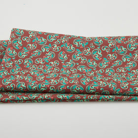 The Night Before Christmas - Berry Scroll Dark Red 2 Yard Cut