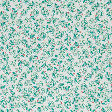 The Night Before Christmas - Berry Scroll Cream 2 Yard Cut