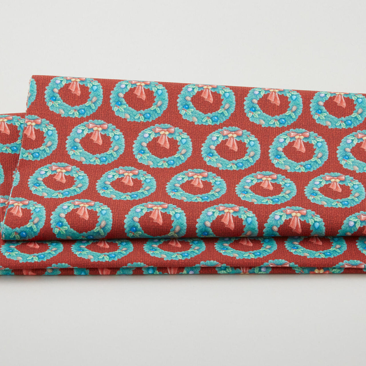 The Night Before Christmas - Wreath Red 2 Yard Cut