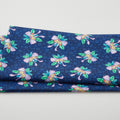 The Night Before Christmas - Ribbon and Bells Navy 2 Yard Cut