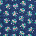 The Night Before Christmas - Ribbon and Bells Navy 2 Yard Cut