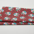 The Night Before Christmas - Ribbon and Bells Dark Red 2 Yard Cut