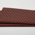 Christmas Musical - Musical G-Clef Black/Red Metallic 2 Yard Cut