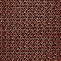 Christmas Musical - Musical G-Clef Black/Red Metallic 2 Yard Cut