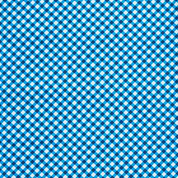 Winter Farm House Plaid - Farmhouse Gingham Blue 2 Yard Cut