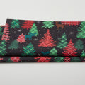 Winter Farm House Plaid - Plaid Forest Black 2 Yard Cut