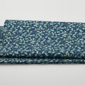 A Festive Medley - Golden Leaf Scroll Dark Teal 2 Yard Cut