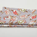 White Christmas - Tossed Tags Grey 2 Yard Cut