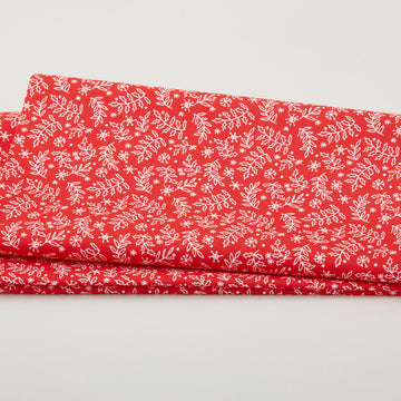 Meowy Christmas - Holly Jingle Red 2 Yard Cut