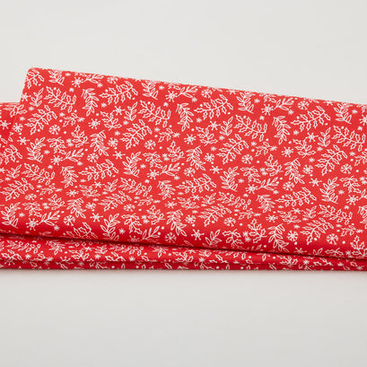 Meowy Christmas - Holly Jingle Red 2 Yard Cut