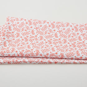 Meowy Christmas - Holly Jingle Red/White 2 Yard Cut