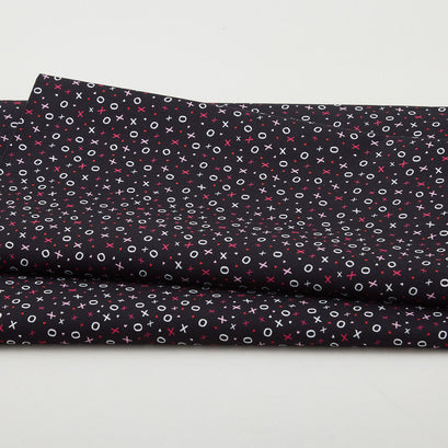 Whole Lotta Love - XoXo Love Black 2 Yard Cut