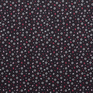 Whole Lotta Love - XoXo Love Black 2 Yard Cut