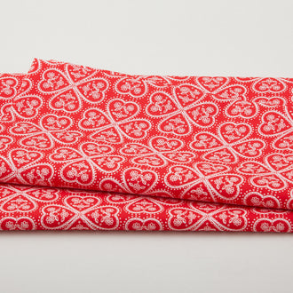 Whole Lotta Love - Lacey Heart Red 2 Yard Cut