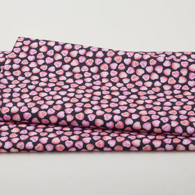 Whole Lotta Love - Sweet Hearts Black 2 Yard Cut