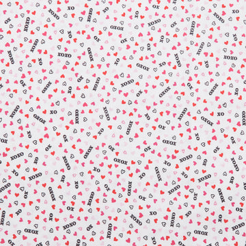 Whole Lotta Love - Hugs & Kisses White 2 Yard Cut