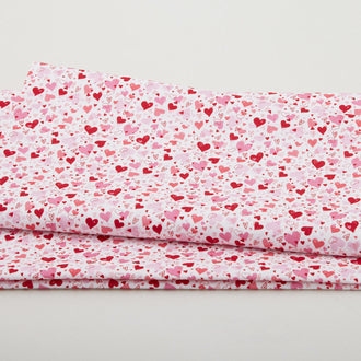 Whole Lotta Love - Heart to Heart White 2 Yard Cut