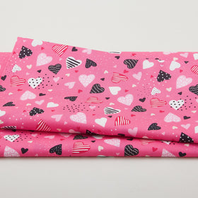 Whole Lotta Love - Love Ya Medium Pink 2 Yard Cut