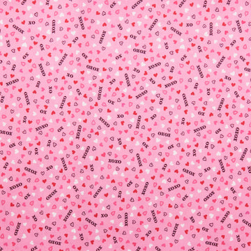 Whole Lotta Love - Hugs & Kisses Pink 2 Yard Cut