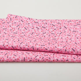 Whole Lotta Love - Hugs & Kisses Pink 2 Yard Cut