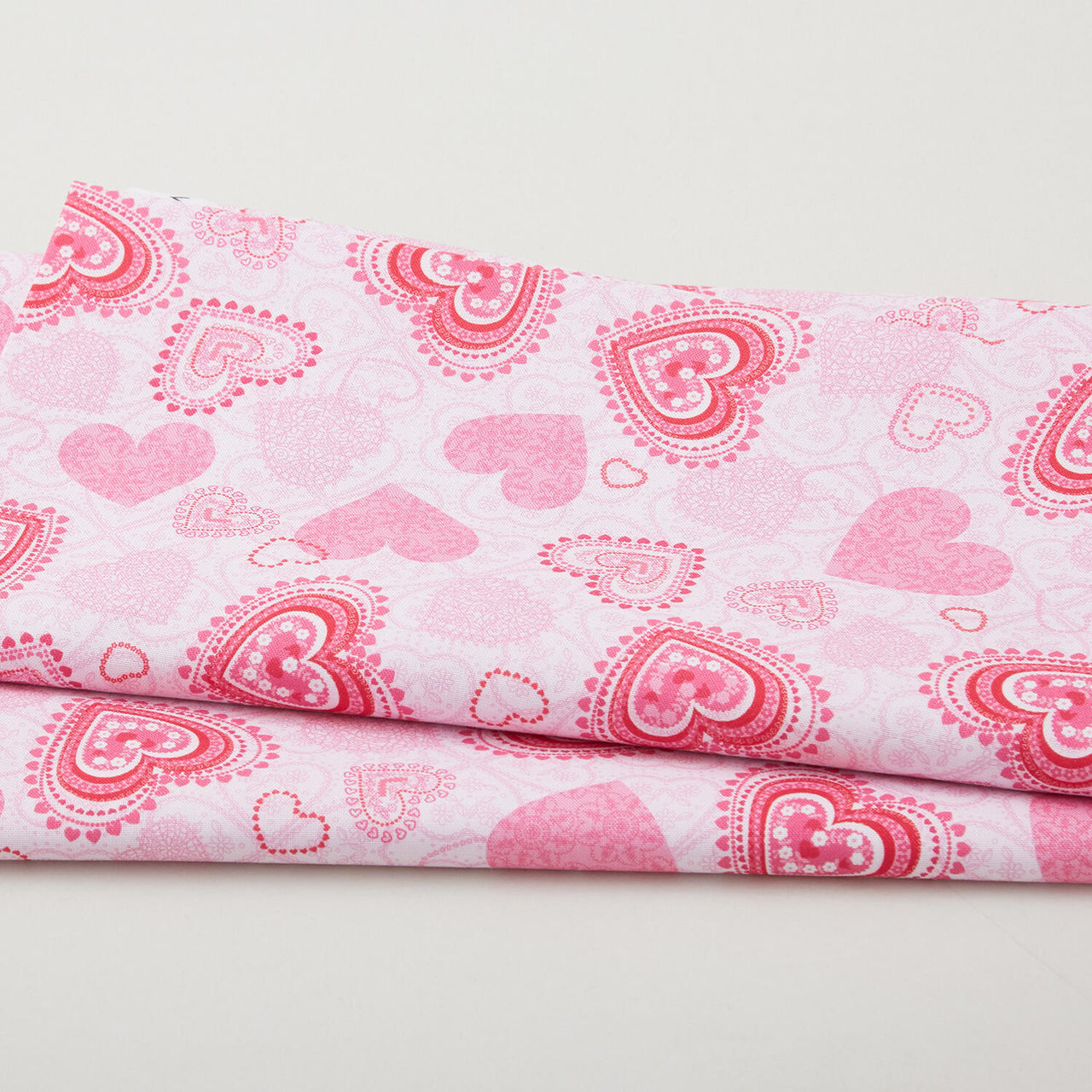 Whole Lotta Love - Romantic Hearts Pink 2 Yard Cut