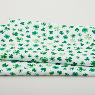 Shamrocks & Shenanigans - Little Shamrocks White 2 Yard Cut