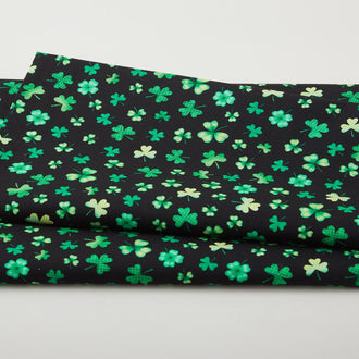 Shamrocks & Shenanigans - Little Shamrocks Black 2 Yard Cut