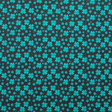 Luck of the Gnomes - Mini Clovers Black 2 Yard Cut
