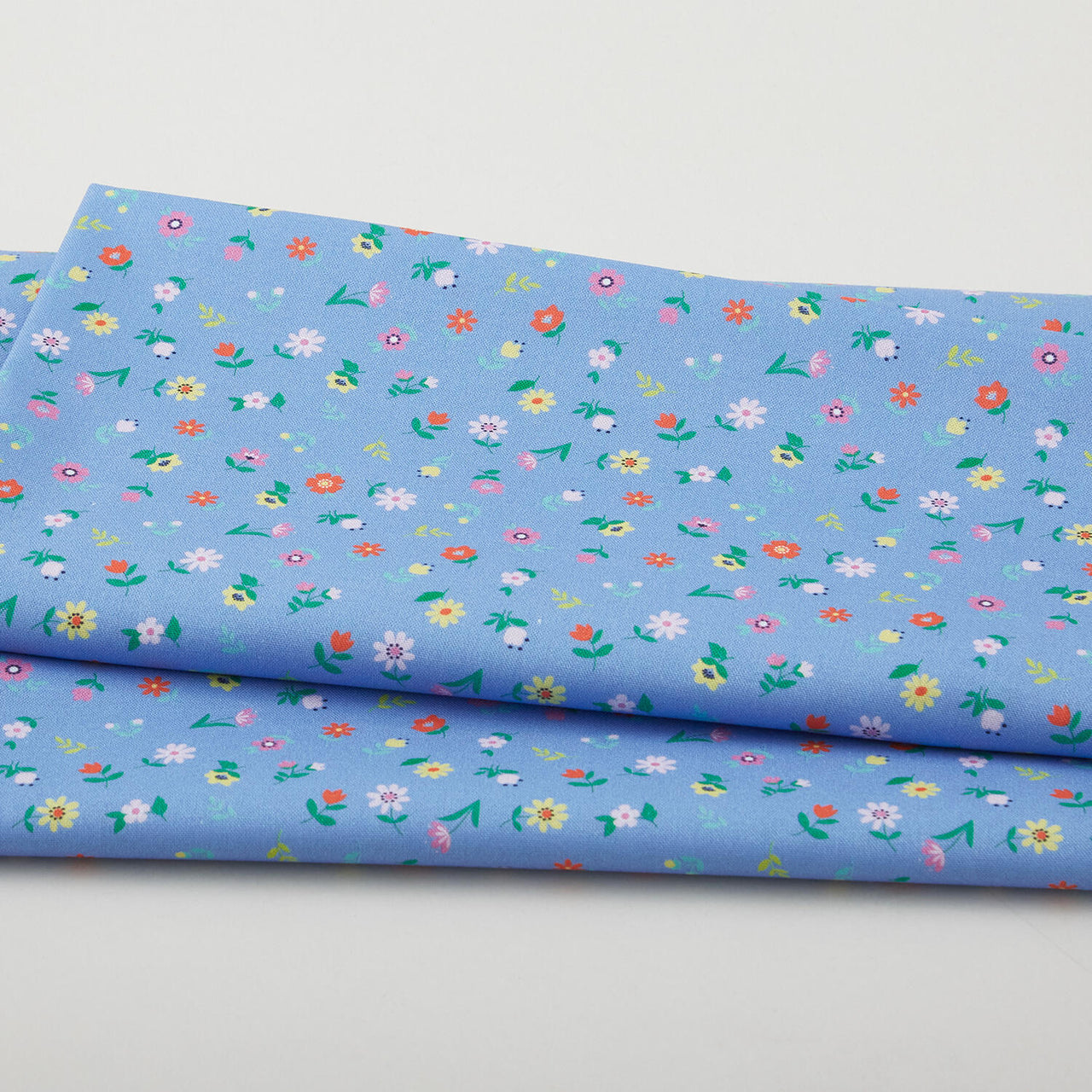 Love Grows Here - Sweet Flowers Periwinkle 2 Yard Cut