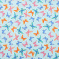 Love Grows Here - Butterflies & Dots Aqua 2 Yard Cut