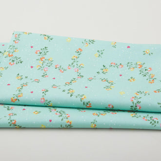 Love Grows Here - Floral Trellis Sage Green 2 Yard Cut