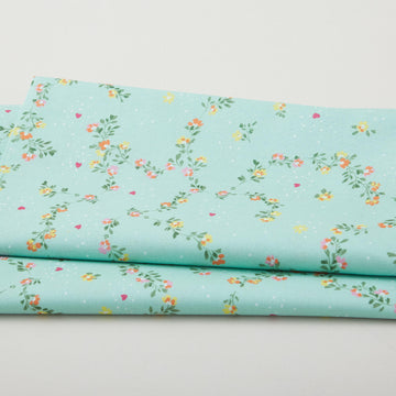 Love Grows Here - Floral Trellis Sage Green 2 Yard Cut