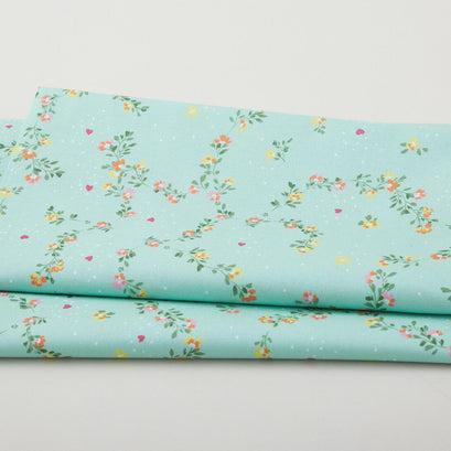 Love Grows Here - Floral Trellis Sage Green 2 Yard Cut