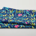 Chalk Garden - Dancing Flowers Navy 2 Yard Cut