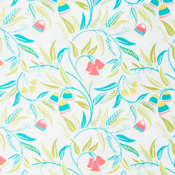 Chalk Garden - Dancing Flowers White 2 Yard Cut