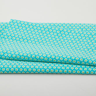 Chalk Garden - Mini Daisy Dark Turquoise 2 Yard Cut