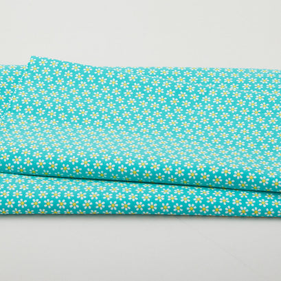 Chalk Garden - Mini Daisy Dark Turquoise 2 Yard Cut