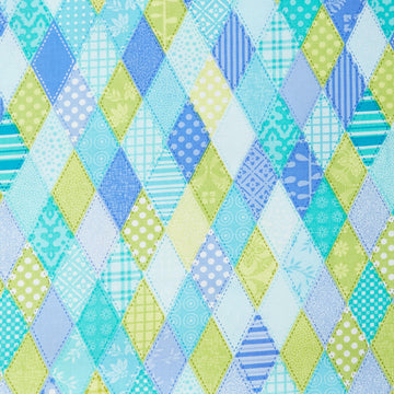 Serendipity - Serendipity Diamond Patch Teal 2 Yard Cut