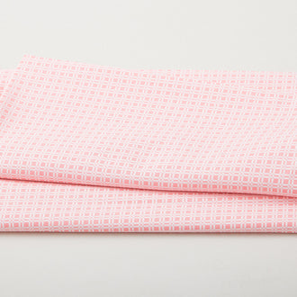 Happy Heart - Grid Pink 2 Yard Cut