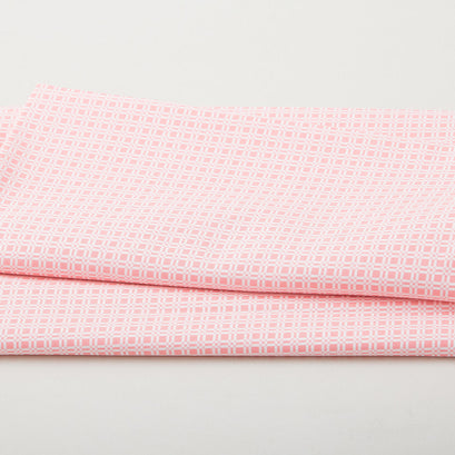 Happy Heart - Grid Pink 2 Yard Cut