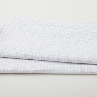 Happy Heart - Grid Grey 2 Yard Cut