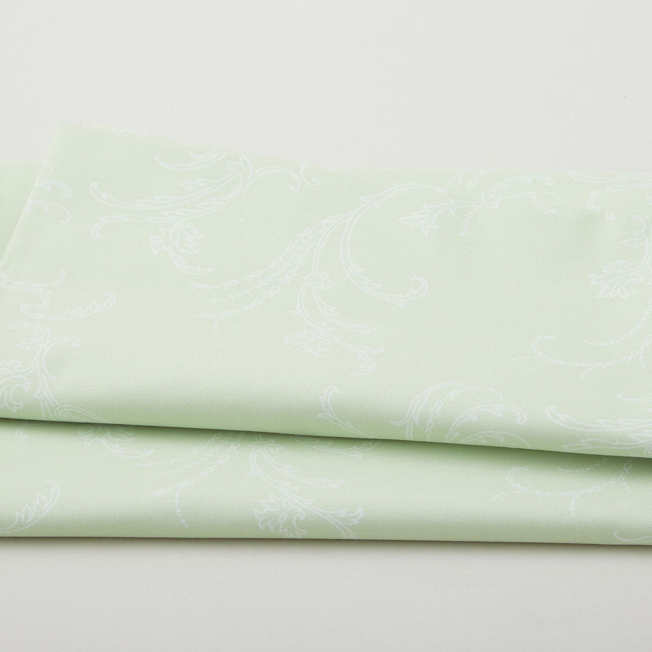 Whispering Lilies - Jackie Scroll Light Green 2 Yard Cut