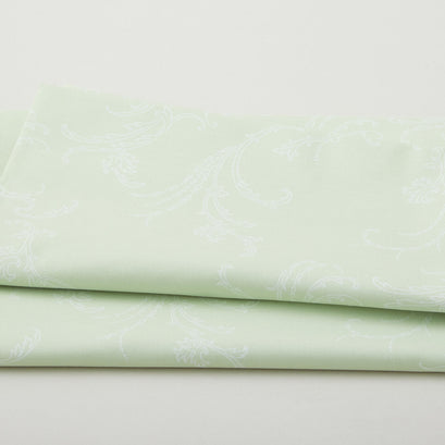 Whispering Lilies - Jackie Scroll Light Green 2 Yard Cut