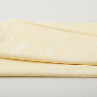 Whispering Lilies - Jackie Scroll Light Yellow 2 Yard Cut