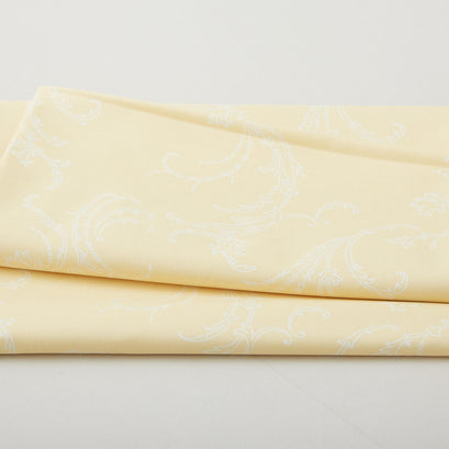 Whispering Lilies - Jackie Scroll Light Yellow 2 Yard Cut