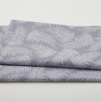 Whispering Lilies - Fern Whisper Medium Grey 2 Yard Cut