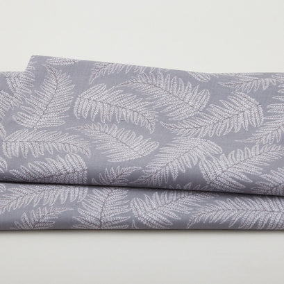 Whispering Lilies - Fern Whisper Medium Grey 2 Yard Cut