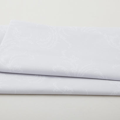 Whispering Lilies - Jackie Scroll Light Grey 2 Yard Cut