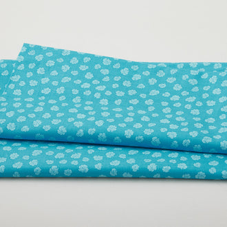 Botanical Radiants - Scalloped Flowers Sea Glass 2 Yard Cut