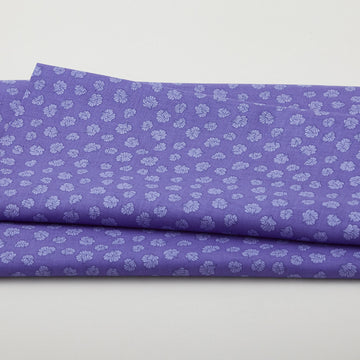 Botanical Radiants - Scalloped Flowers Indigo 2 Yard Cut